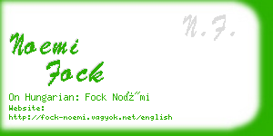 noemi fock business card